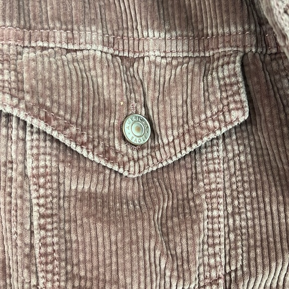 EUC mauve pink corduroy bomber jacket - Picture 3 of 4